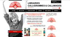 Desktop Screenshot of librairie-calligrammes.com